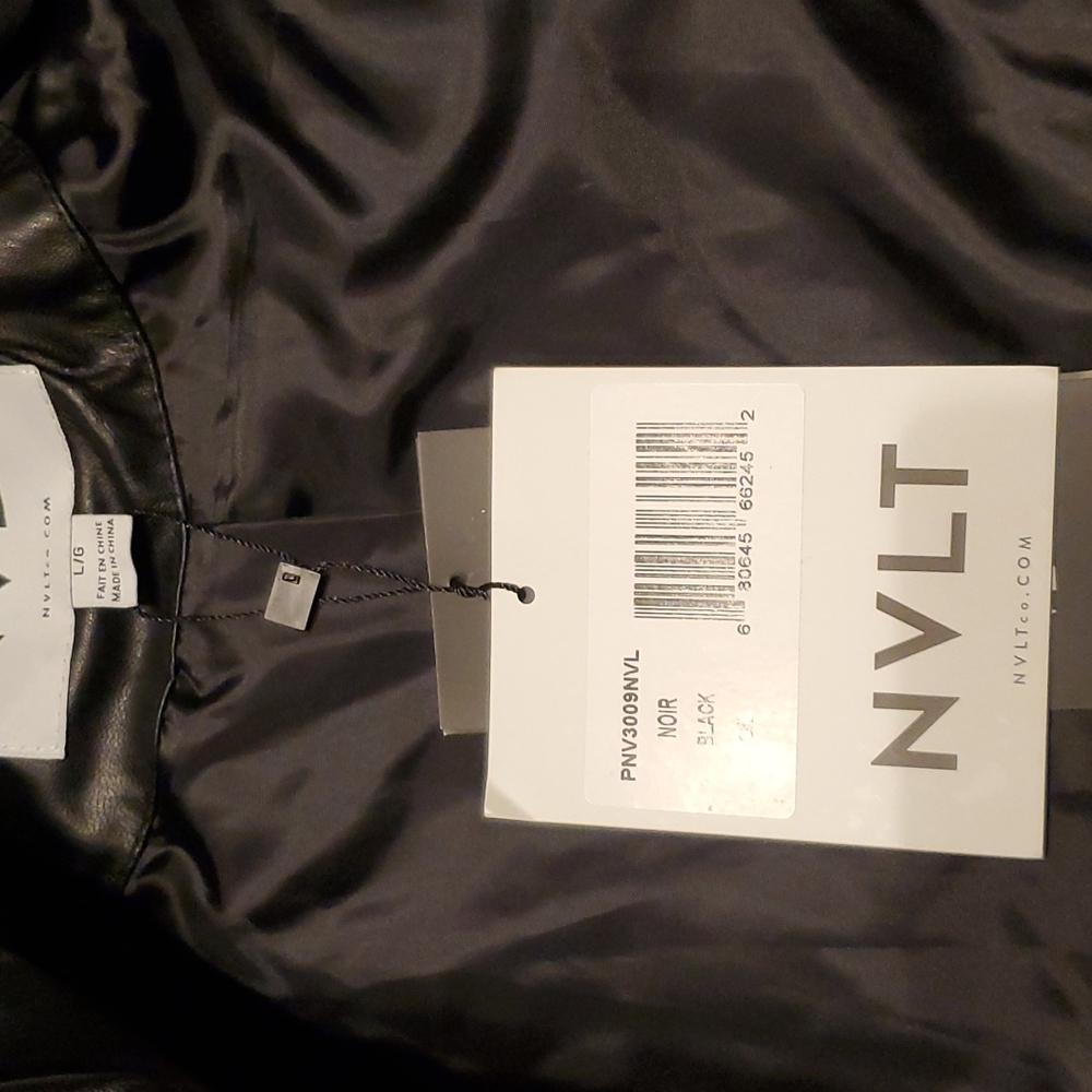 NVLT Women's Leather Jacket in Black